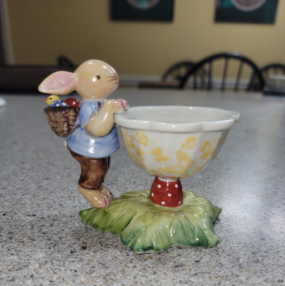 Villeroy & Boch Special 2016 Bunny Family Series- Bunny Boy Egg Cup